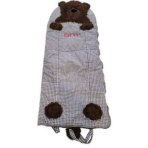 Pottery Barn Kids Shaggy Head Bear Sleeping Bag "Ethan" child size